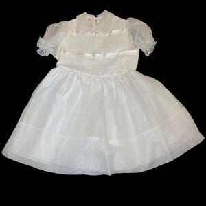 Vintage 50s ILGWU First Communion Party Dress